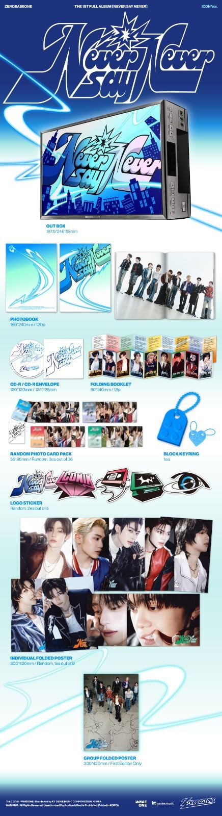 ZEROBASEONE - [NEVER SAY NEVER] 1st Full Album SCENTS Version