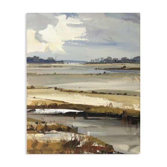 Stupell Industries Modern Earthy Distant Horizon Canvas Art, 16 x 20, by Alonza Saunders