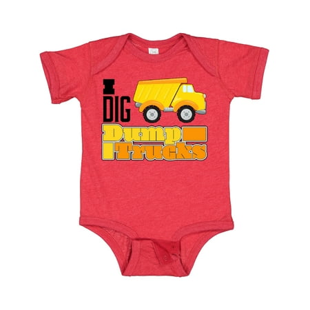 

Inktastic I Dig Dump Trucks Gift Baby Boy or Baby Girl Bodysuit