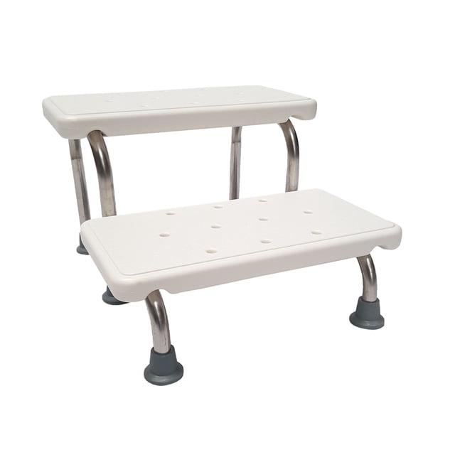 Banco Banqueta De 2 Peldaños Magnimed Apoyo para Cama y Baño OA8569