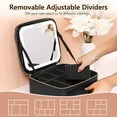 thumbnail image 4 of Travel Makeup Bag with LED Lighted Make up Case with Mirror 3 Color Setting Cosmetic Makeup Box Organizer Vanity Case for Women Beauty Tools, 4 of 4
