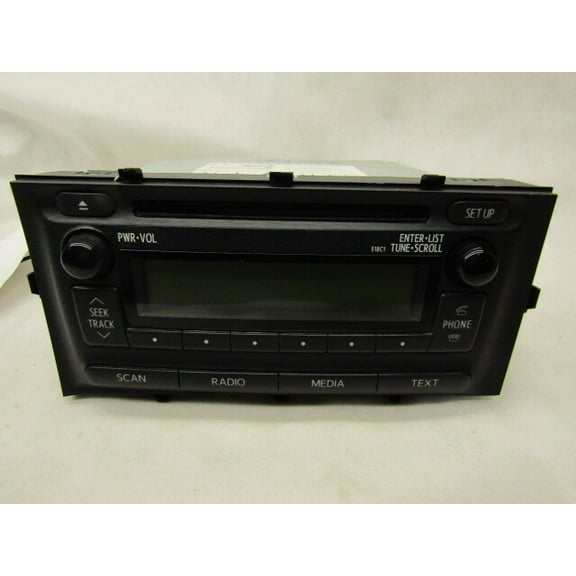 Pre-Owned 2012 2013 2014 Toyota Prius AM FM CD Radio Receiver OEM LKQ - Verify Specific Vehicle Fitment In Description - (Good)