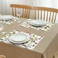 thumbnail image 3 of Cartoon Tractors Hay Bales White Pattern Summer Placemats Table Placemats Set Of 4-Linen Kitchen Washable Placemats Table Mats 11.8"x17.7" Non-Slip Heat Resistant, 3 of 6