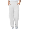thumbnail image 2 of Children's Casual Sweatpants with Side Pockets, Solid Color, Long Length, Sports Style, 2 of 9
