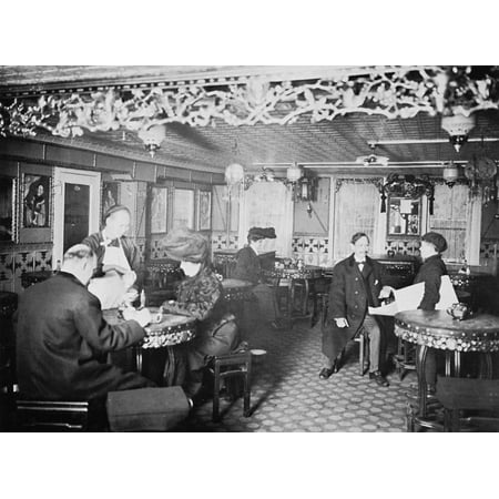 Chinese Restaurant Na Chinese Restaurant At 24 Pell Street In New York CityS Chinatown Known As The Chinese DelmonicoS Photographed By Joseph Byron 1905 Rolled Canvas Art -  (24 x (Best Chinese Restaurant In Seattle Chinatown)