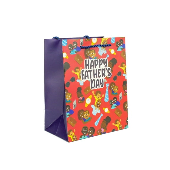 Celebrate Blackness Gift Bag, Paper, Happy Fathers Day, 7.75"