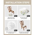 thumbnail image 4 of Spring Summer Floral Wild Flowers Chair Seat Covers for Dinning Room 4 Pack,Colorful Field Blooming Flowers Watercolor French Comfortable Stretch Chair Slipcovers Cushion Protector for Banquet Kitchen, 4 of 6