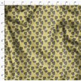 thumbnail image 4 of Soimoi Yellow Poly Georgette Fabric Life Begins After Coffee Text Printed Fabric 1 Yard 52 Inch Wide, 4 of 5