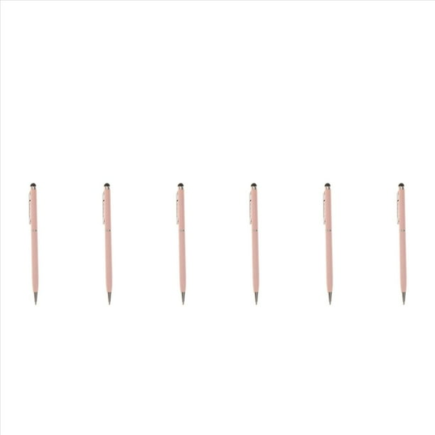 6X Bolígrafo Digital para Pantallas Táctil, para Dibujar Y Escribir A Mano En la Pantalla Táctil Smartphones Y Tabletas Rosa
