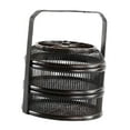 thumbnail image 2 of Lipstore Bamboo Storage Box Double Layers Rustic Lidded Tea Organizer for Party Daily L, 2 of 8