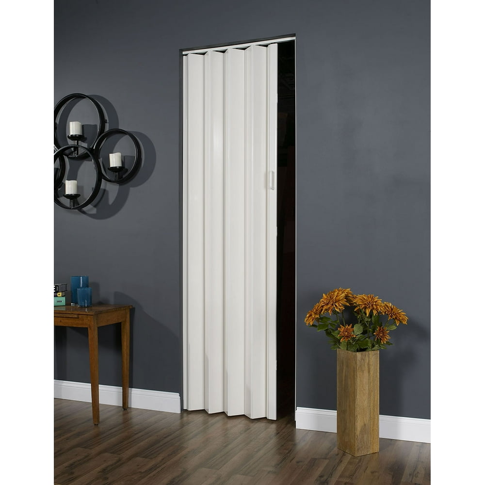Homestyle Plaza PVC Accordion Folding Door Fits 36"wide x 96"high White