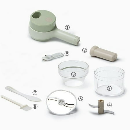 

Vegetable Cutter Handheld Electric Food Processor Onion Garlic Chopper Kitchen