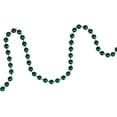 thumbnail image 3 of Northlight Shiny Metallic Faceted Beaded Christmas Garland - 15' x .25" - Green, 3 of 3