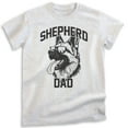 thumbnail image 1 of Shepherd Dad T-shirt, Unisex Men's Shirt, German Shepherd Owner, Best Dog Dad Gift, Heather Ash, X-Small, 1 of 6