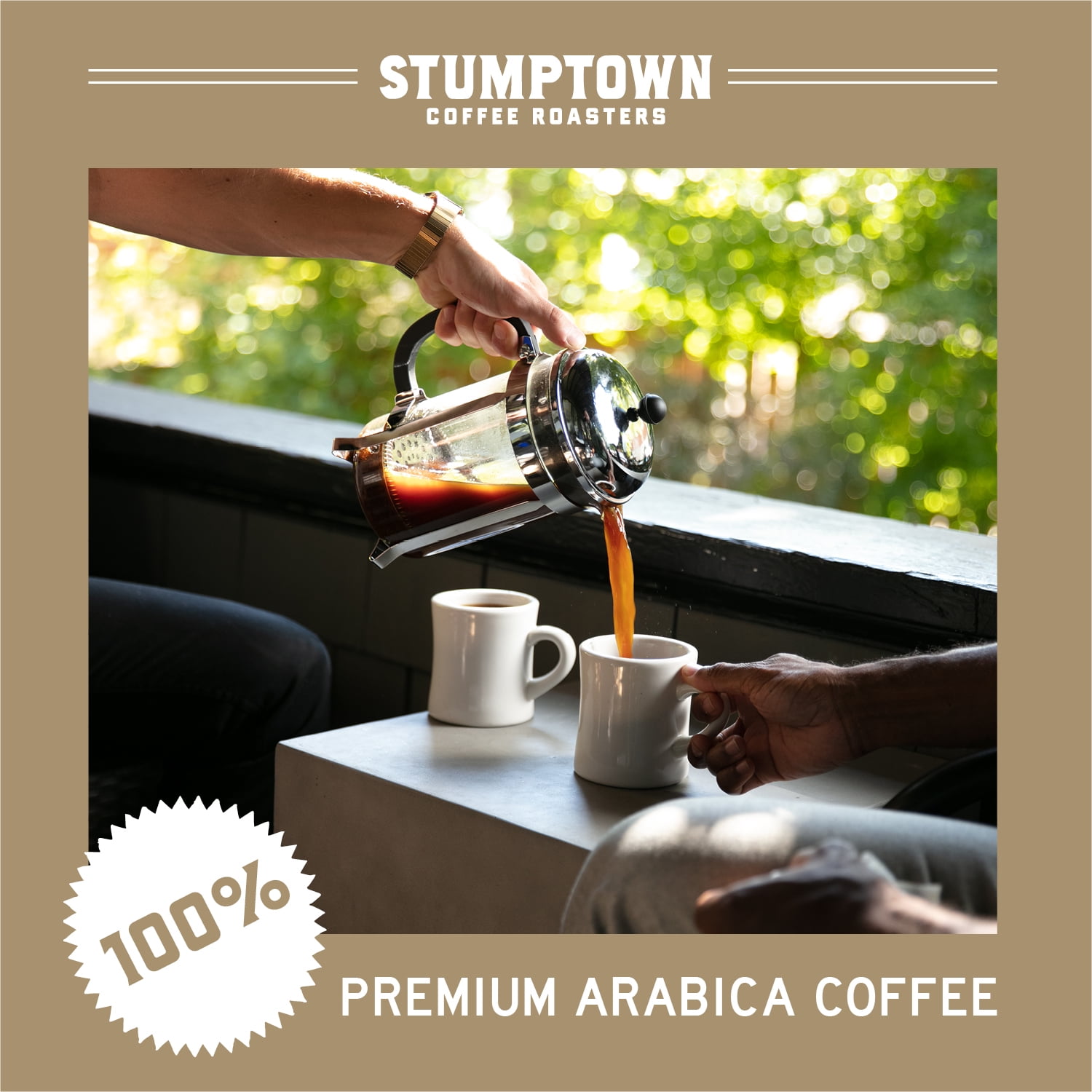 (6 pack) Stumptown Coffee Organic Holler Mountain Premium Medium Roast Whole Bean Coffee, Arabica, 12 oz