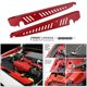 thumbnail image 3 of Guardabarros envuelve la placa del Panel de del motor con rojo Sharpla Protectores de guardabarros de aluminio, 3 of 8