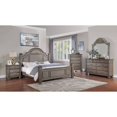 thumbnail image 5 of Majestic Formal Bedroom 1pc Eastern King Size Bed Gray Solid wood Furniture Posts Headboard FB Floral Pattern, 5 of 5
