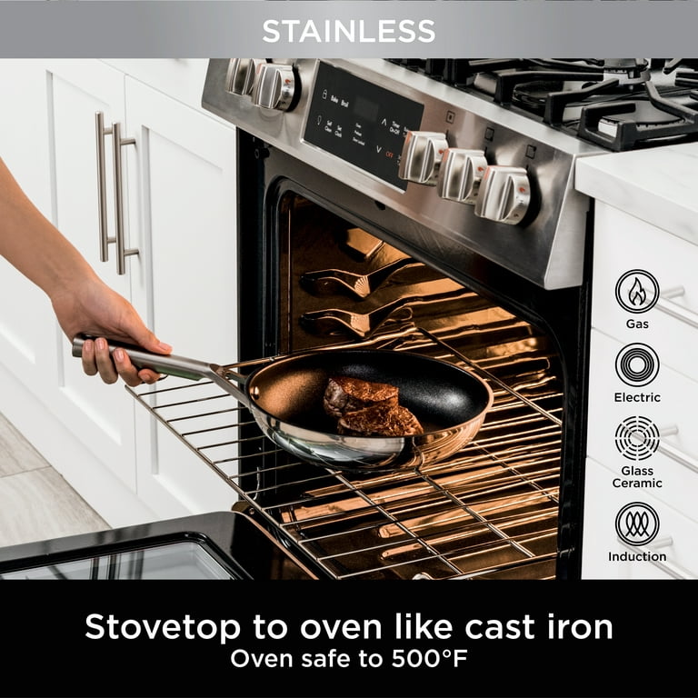 Ninja™ Foodi™ NeverStick® Stainless 10-Piece Cookware Set -C69500