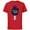 Red, variant on Star Wars The Force is Strong July 4th - Short Sleeve Cotton T-Shirt for Adults - Customized-Athletic Heather