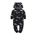 thumbnail image 3 of 2024 Autumn Winter Baby Rompers Cartoon Hooded Fleece Baby Boy Girls Clothes Newborn Babies Costume jumpsuits, 3 of 4