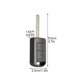 thumbnail image 3 of (Especificado por Amazon, haga clic en la cantidad que paga) adecuado para Opel corsa Vauxhall 2-botón coche control remoto clave 433mhz ID40 5WK48669 HU100 433mhz ID40 Material: plástico + hardware, 3 of 8