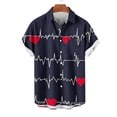 thumbnail image 2 of ZCFZJW Mens Valentines Day Holiday T-Shirts Big and Tall Regular Fit Casual Short Sleeve Button Down Heart Graphic Tees Tops Trendy Comfy Beach Hawaiian Vacation Shirts with Pocket Multicolor#09 L, 2 of 4