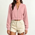 thumbnail image 6 of jjayotai Womens Zip up Sweatshirts Jackets Long Sleeve Casual Loose Outwear with Pockets, 6 of 6