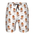 thumbnail image 3 of Balery Cute Little Pirate Red Panda Traje de Baño Estilo Hawaiano para Hombre, Shorts de Secado Rápido con Bolsillos-X-Large, 3 of 6