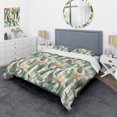 thumbnail image 1 of Designart 'Pattern Tropical Flowers' Juego de Funda Nórdica Tropical, 1 of 5