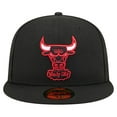 thumbnail image 2 of Men's New Era  Black Chicago Bulls Core Logo 59FIFTY Fitted Hat, 2 of 5