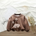 thumbnail image 6 of Mlzmgr Baby Girl Winter Clothes Toddler Fleece Sweatshirts Kids Comfy Crewneck Pullover Tops Fashion, 6 of 7