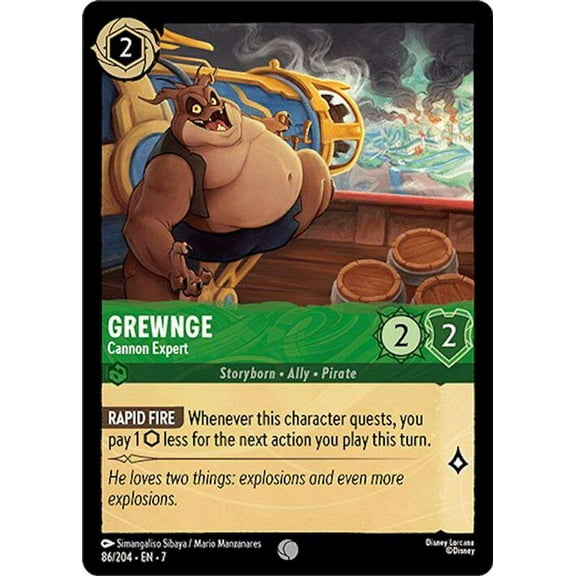 Disney Lorcana Archazia's Island Common Grewnge - Cannon Expert #86