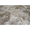 thumbnail image 5 of Exquisite Rugs Sumo Shag Light Beige Polyester/Microfiber handloomed Area Rug, 5 of 5