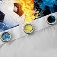 thumbnail image 7 of Erosebridal Soccer Theme Blackout Curtains Set of 2 (52x84 Each),Boys Ball Sport Window Curtains For Kids, 7 of 7