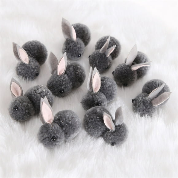 Dvkptbk Plush Bunny 10pcs Décoration de Pâques Mini Lapin Pâques Lapin Poupée Jouet Cadeau Home Decor sur l'Autorisation