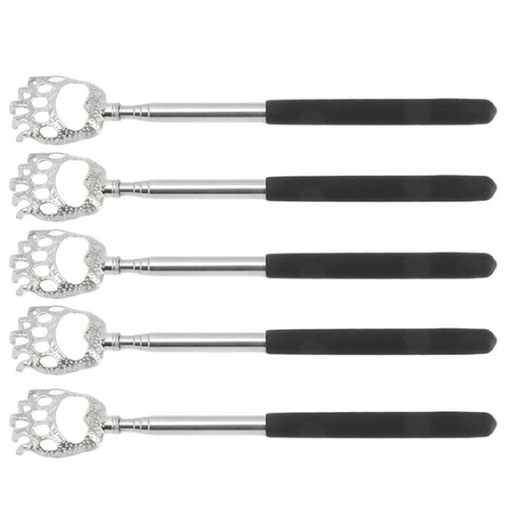 Metal Back Scratcher,5Pcs Back Scratcher Telescopic Stainless Steel Back Scratcher Back Scratcher Massager High-Intensity Output