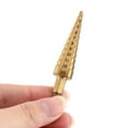 thumbnail image 4 of Mgaxyff 1pc High Speed Steel Titanium Coated Step Drill Bit Hole Cutter Hex Shank Power Tools 3-13mm, Hole Drill Bit,Step Drill Bit, 4 of 8
