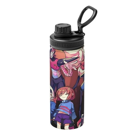 

Characters Undertale Unisex Sports Insulated Water Bottles Kettle Stainless Steel Portable Cup 18OZ For Travel Gym Running School Office