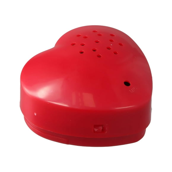 YWIYIUD 1PC Red HeartShaped Box for Plush Toy 30 Seconds Festival Voice Recorder Push Button Recordable Device Sound Module for Gifts Recording Voice Message