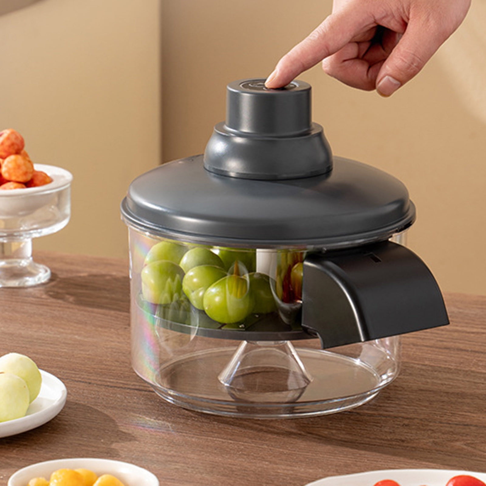 Grape Peeler Hand Crank Removal 2026 Grape Peeling Machine Rechargeable Smart Fruit Peeler Machine Food Grade Device Home Kitchen Garlic Copper Handheld Garlic Chopper Mincer Chopper for Meat Pl8