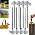 thumbnail image 2 of 8-Inch Heavy-Duty Screw-In Tent Stakes - Secure Your Shelter In Any Outdoor, 2 of 3