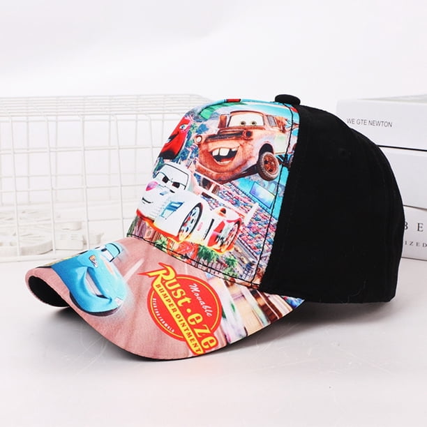 Gorra de béisbol para niño y niña, gorro bonito de dibujos animados de Pixar Cars, Lightning McQueen 95, Snapback de Hip Hop Popular Fivean unisex
