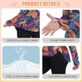 thumbnail image 4 of FORMRS Womens Long Sleeve Shirts UPF 50+ Sun Protection Quick Dry Fishing Hiking Tops, Size S-2XL, Colorful Art Leaves Pattern, 4 of 8