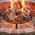 thumbnail image 4 of FEBTECH - 19" Round Fire Pit Grate with 4 Legs | Heat Resistant | 3.5" H | Sturdy Log Grate to Improve Airflow for Campfire, Bonfire & Backyard | Firepit Accessory for Outside | Fireplace Grate, 4 of 9