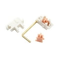 thumbnail image 6 of Gold Plated Plate Mounted Stabilizer for Custom Mechanical Keyboard 2U 6.25U (1+7, White Pink), 6 of 8