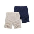 thumbnail image 2 of COOFANDY Men's Cotton Shorts Beach Elastic Waist Relaxed Fit Shorts Summer, 2 of 5
