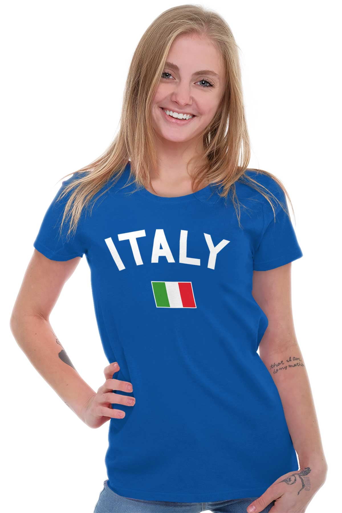Flag Tees Shirts For Italy Country Nation Italian Soccer - Walmart.com