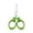 Green, variant on 1 Pcs Folding Scissors,Portable Stainless Telescopic Cutter,Small Travel Scissors,Safety Foldable Pocket Badge Small Scissors,Small Metal Folding Scissors for Home,Diy Craft, Sewing,Travel,(Gold)