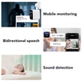 thumbnail image 4 of Cámara De Seguridad Con Reloj Wifi, Audio Bidireccional, Detección De Movimiento, ABS , Vista Panorámica De 360 ​​grados, Cámara De Vigilancia De Red, Visión, 4 of 7
