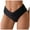 Black, variant on Women Twist Bikini Bottom Moderate High Cut Bathing Suit Bottoms Ruched Swimsuit Bottom (Black, L)